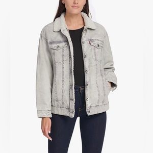 Levi's Washed Cotton Sherpa Trucker Jacket